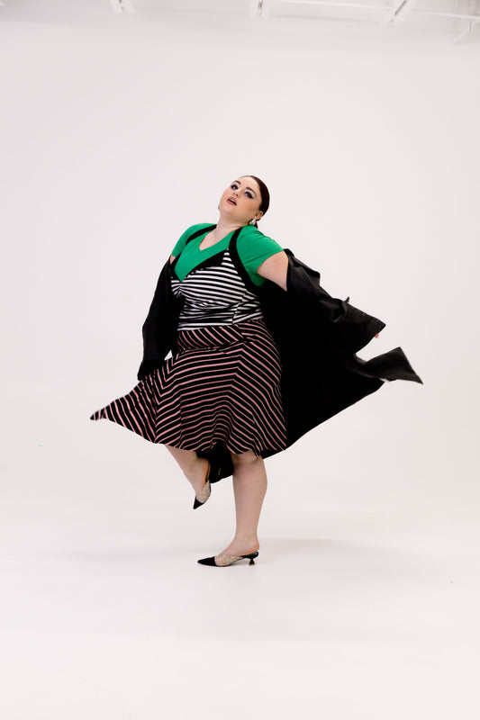 Vintage Joe Benbasset Striped Skirt