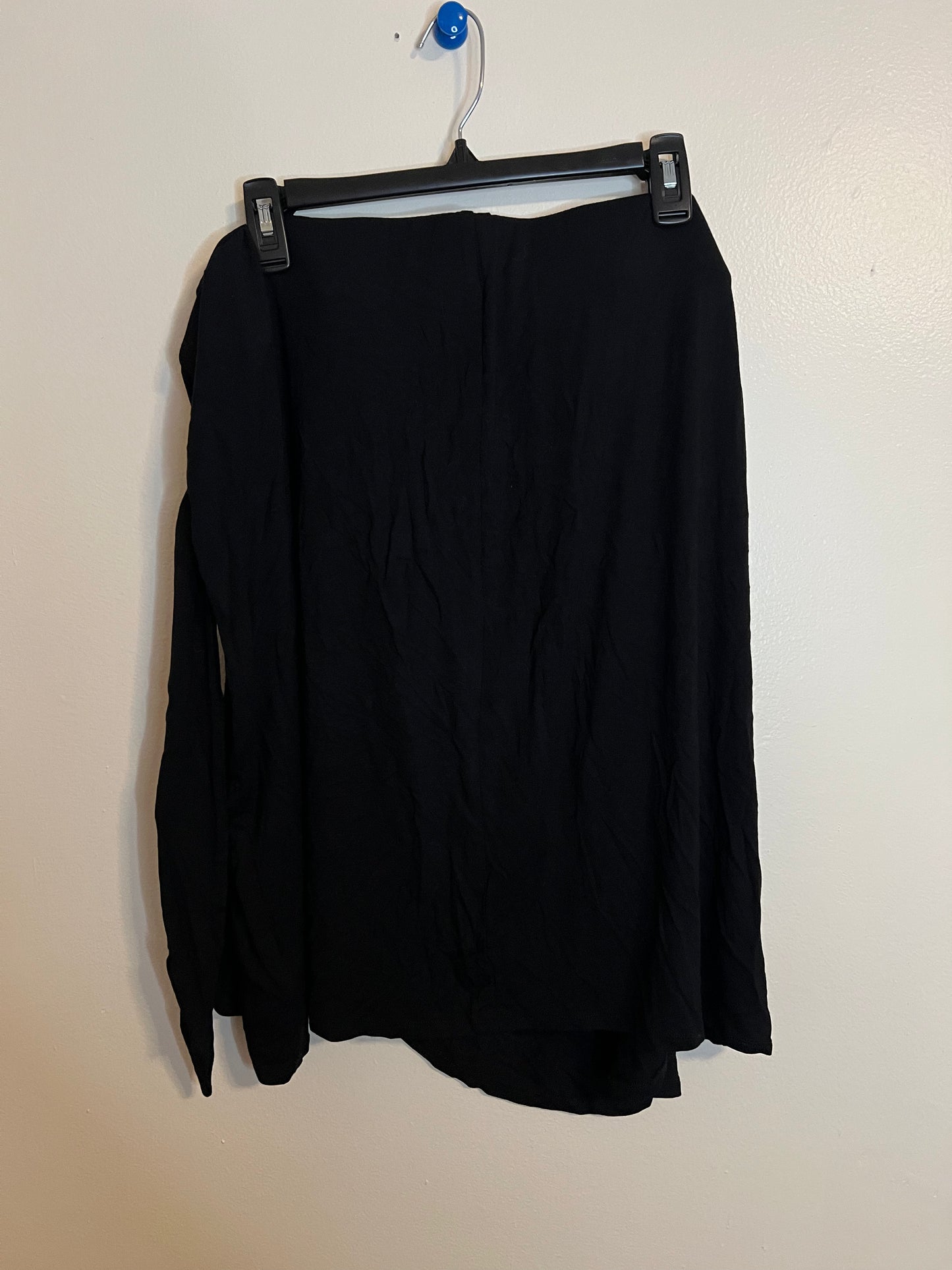 Torrid Black Faux Wrap Skirt