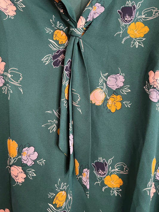 Modcloth Floral Blouse