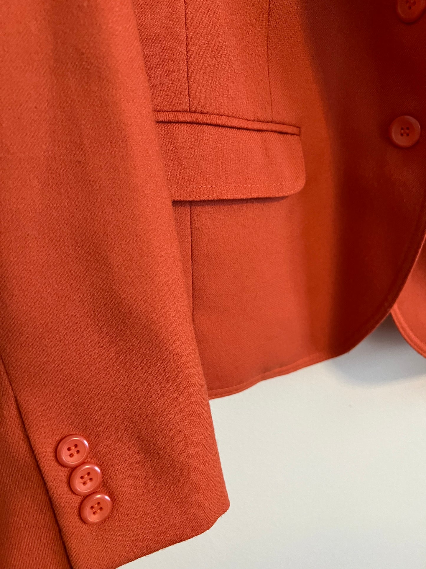 Vintage Pendleton 100% Wool Orange Blazer