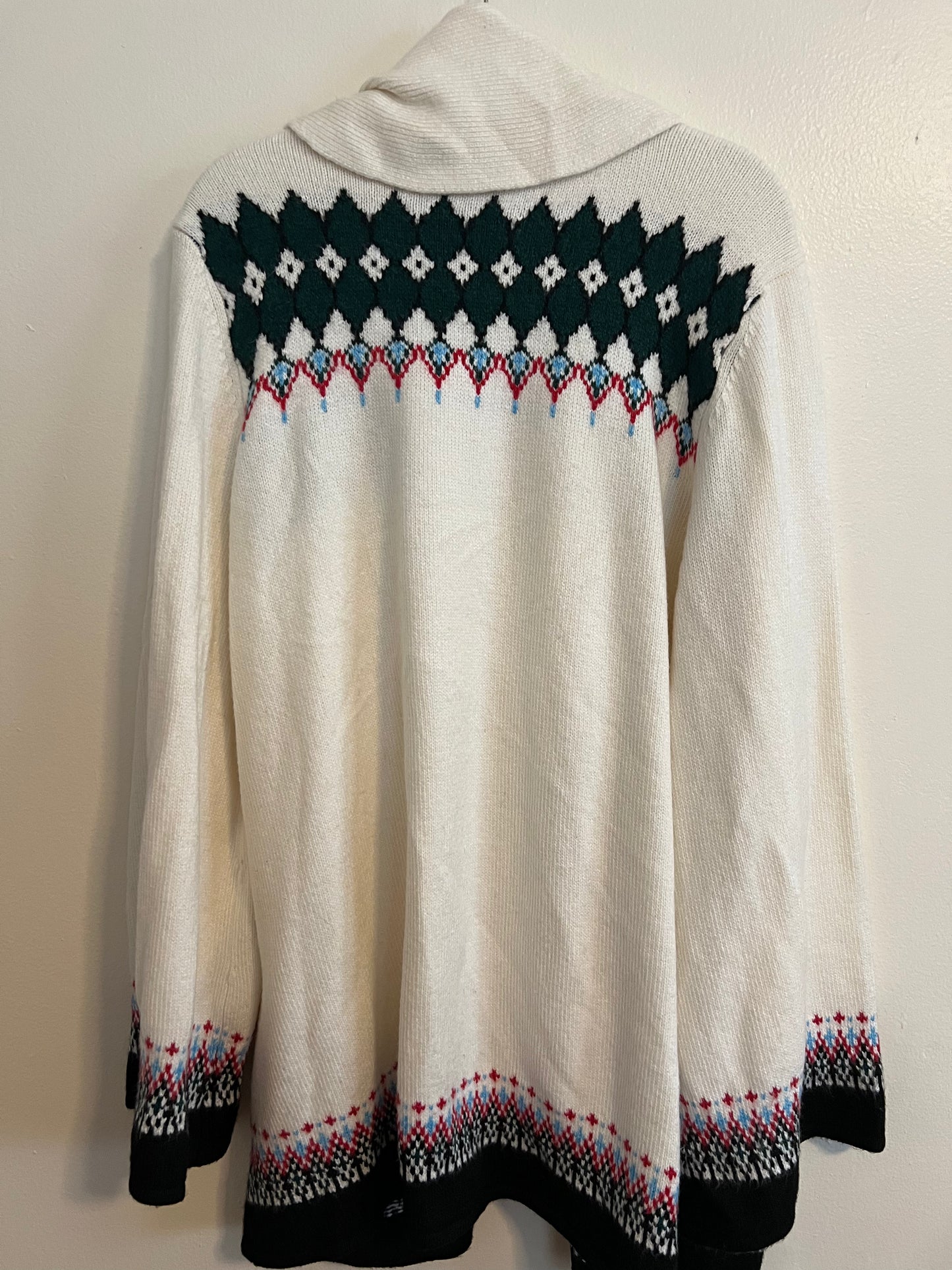 Lane Bryant Cardigan Print Sweater