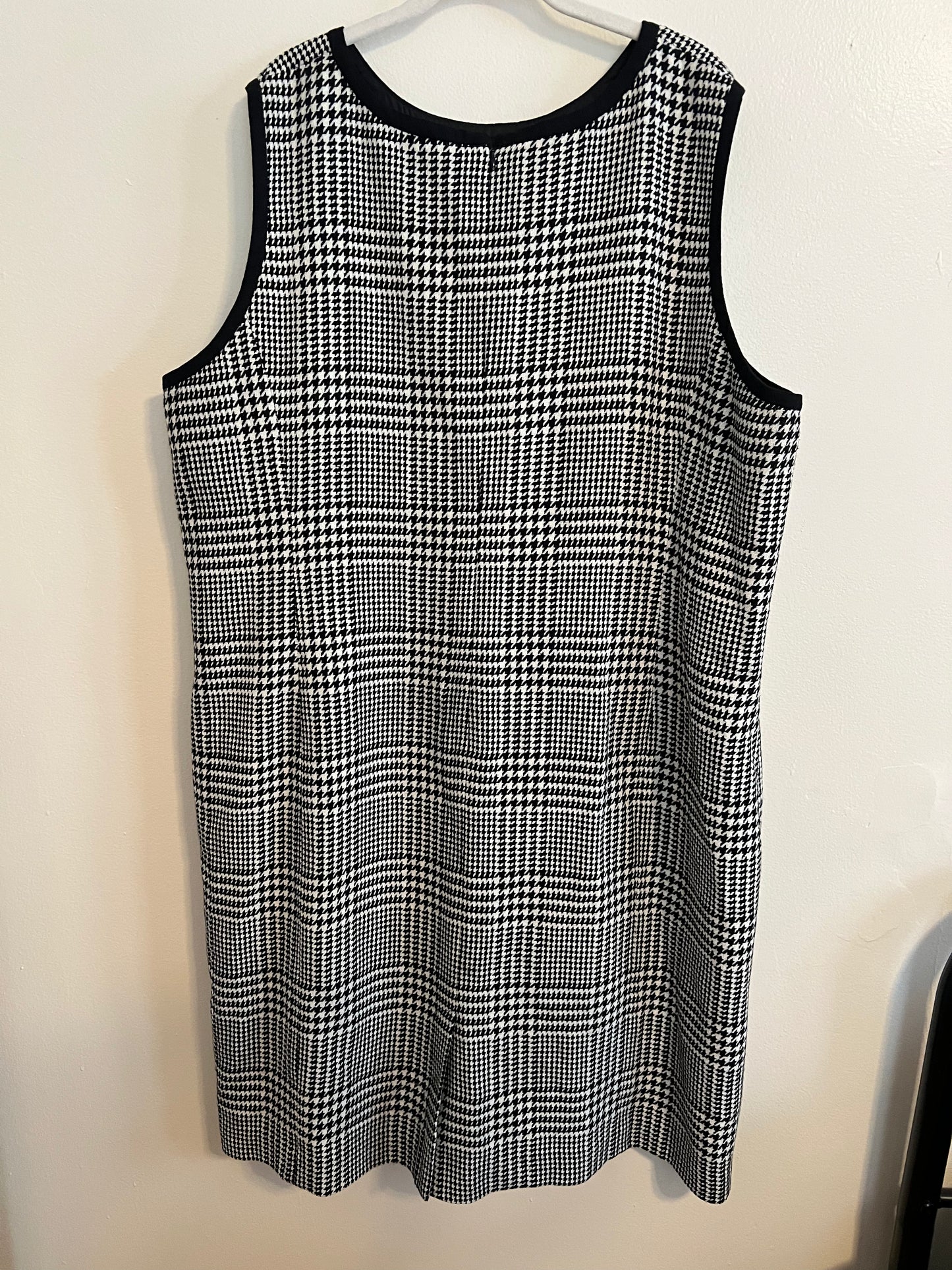 Talbots Black and White Plaid Dress