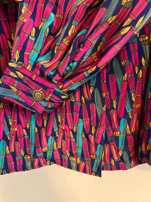 Vintage Pen Blouse