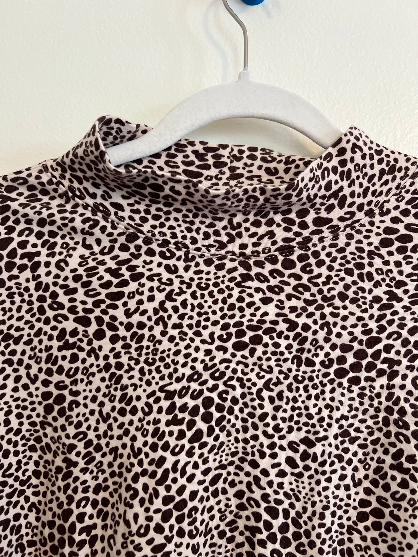 Land's End Animal Print Turtleneck