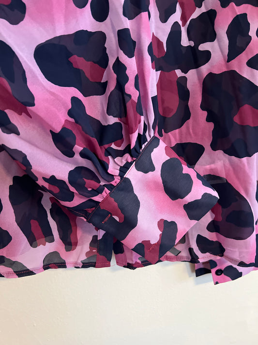 Shein Cheetah Print Blouse