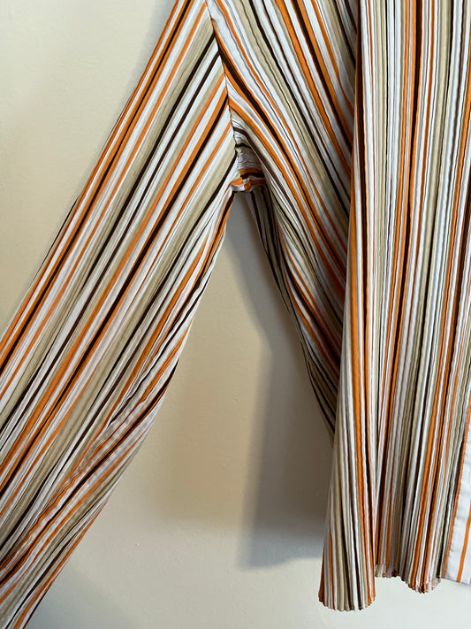 Milano Striped Pleated Shirt