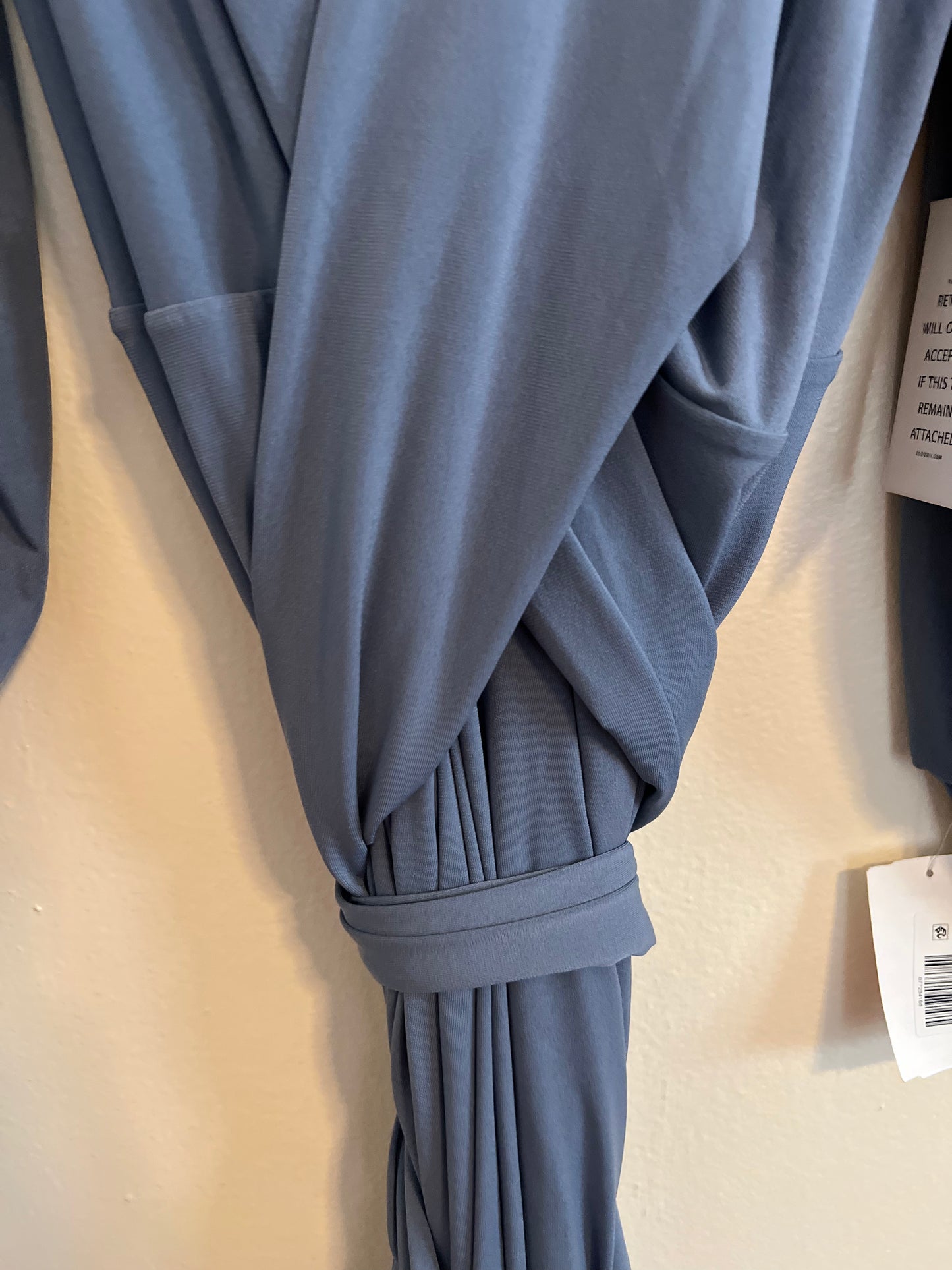 Eloquii Blue Maxi Wrap Dress