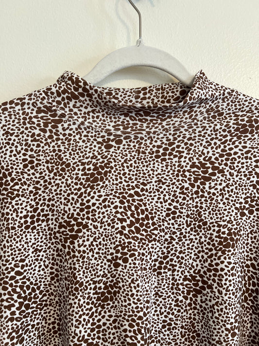 Land's End Animal Print Shirt