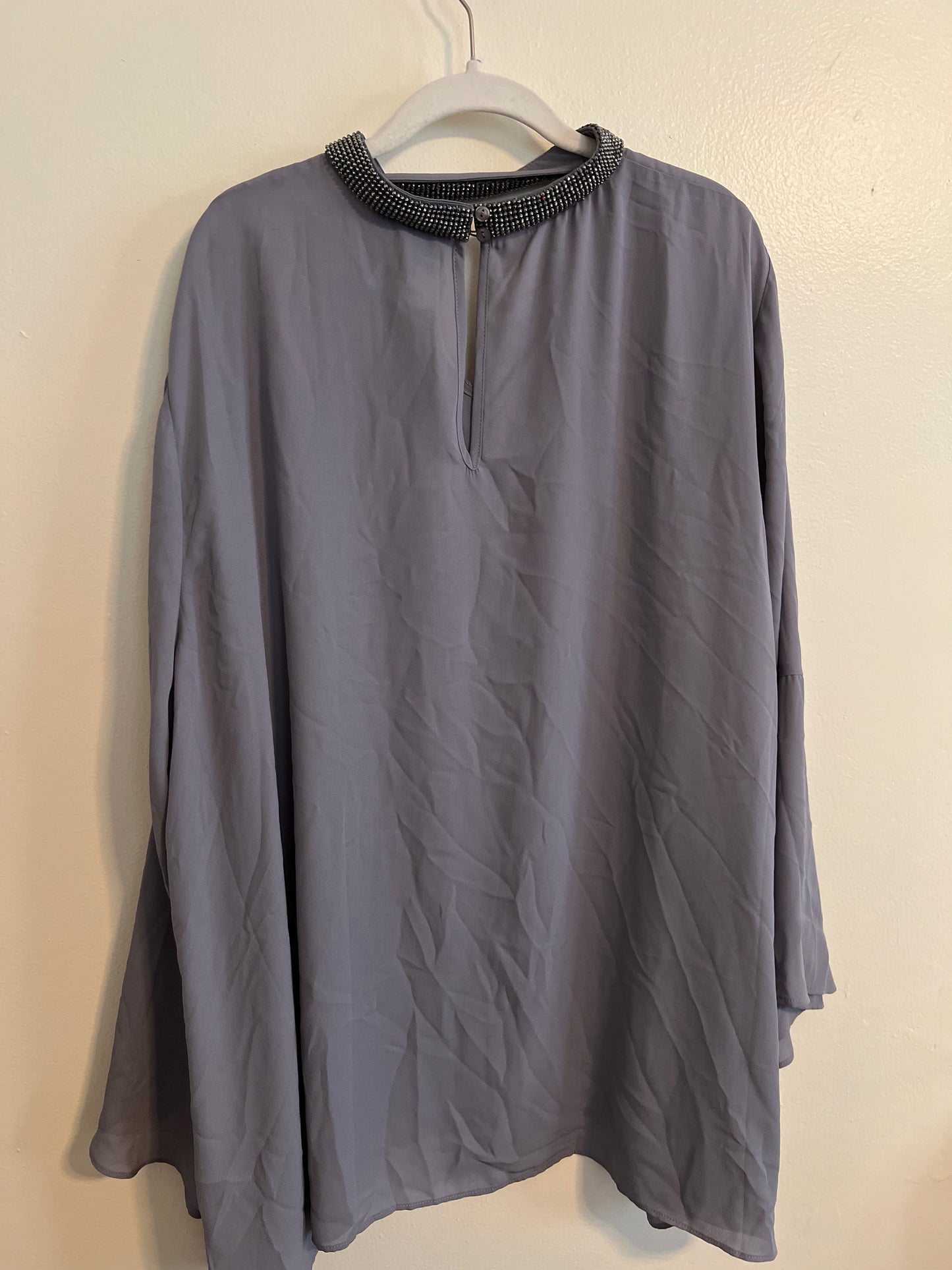 Lane Bryant Gray Blouse