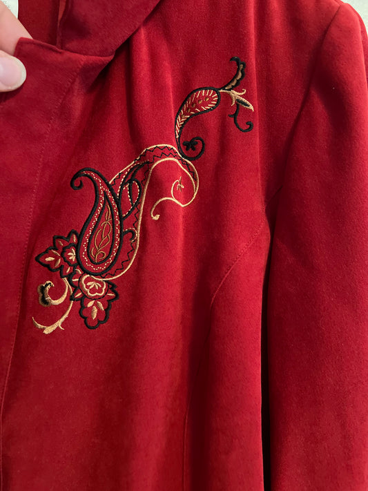 Vintage Studio 1 Red Suede Shirt