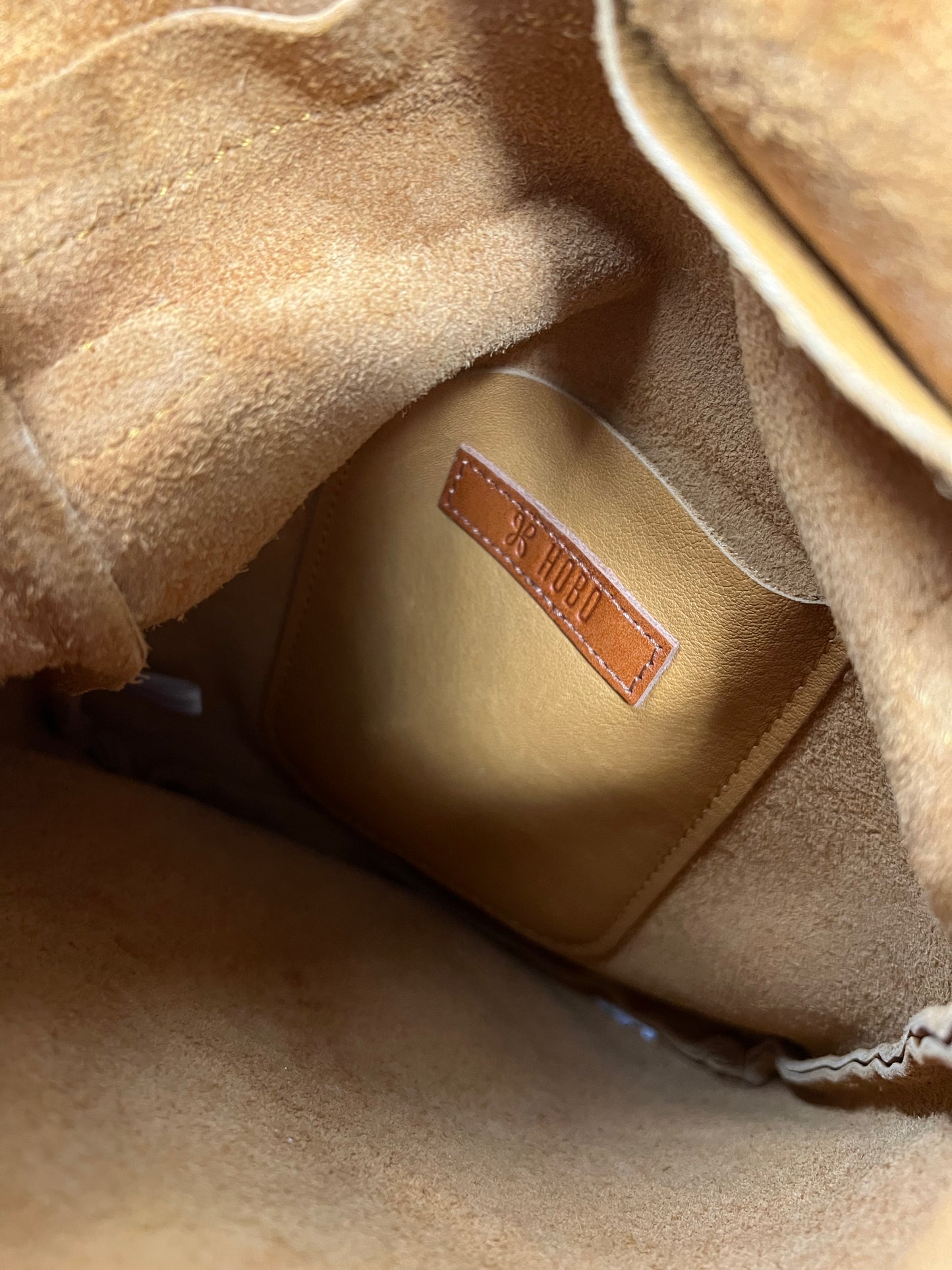 HOBO Yellow Leather Adjustable Cross Body Bag