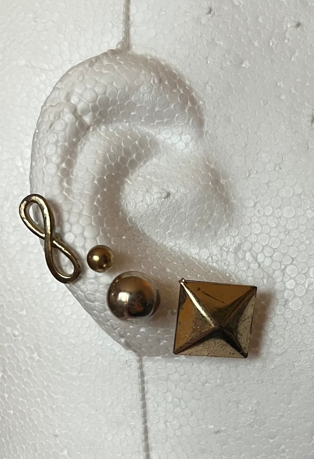 Gold Stud 4pack Earrings