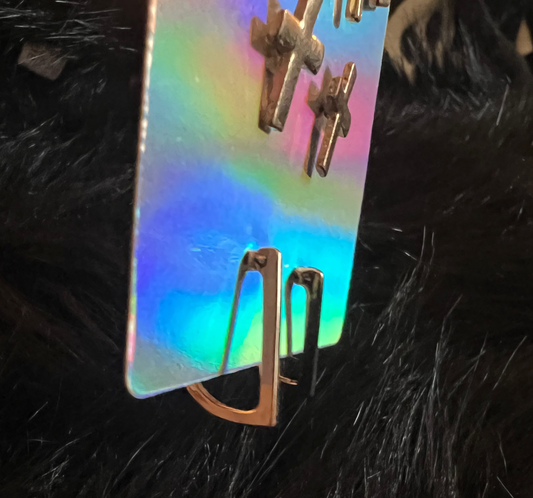 Gold Shapes Stud Earrings (4 Pairs)