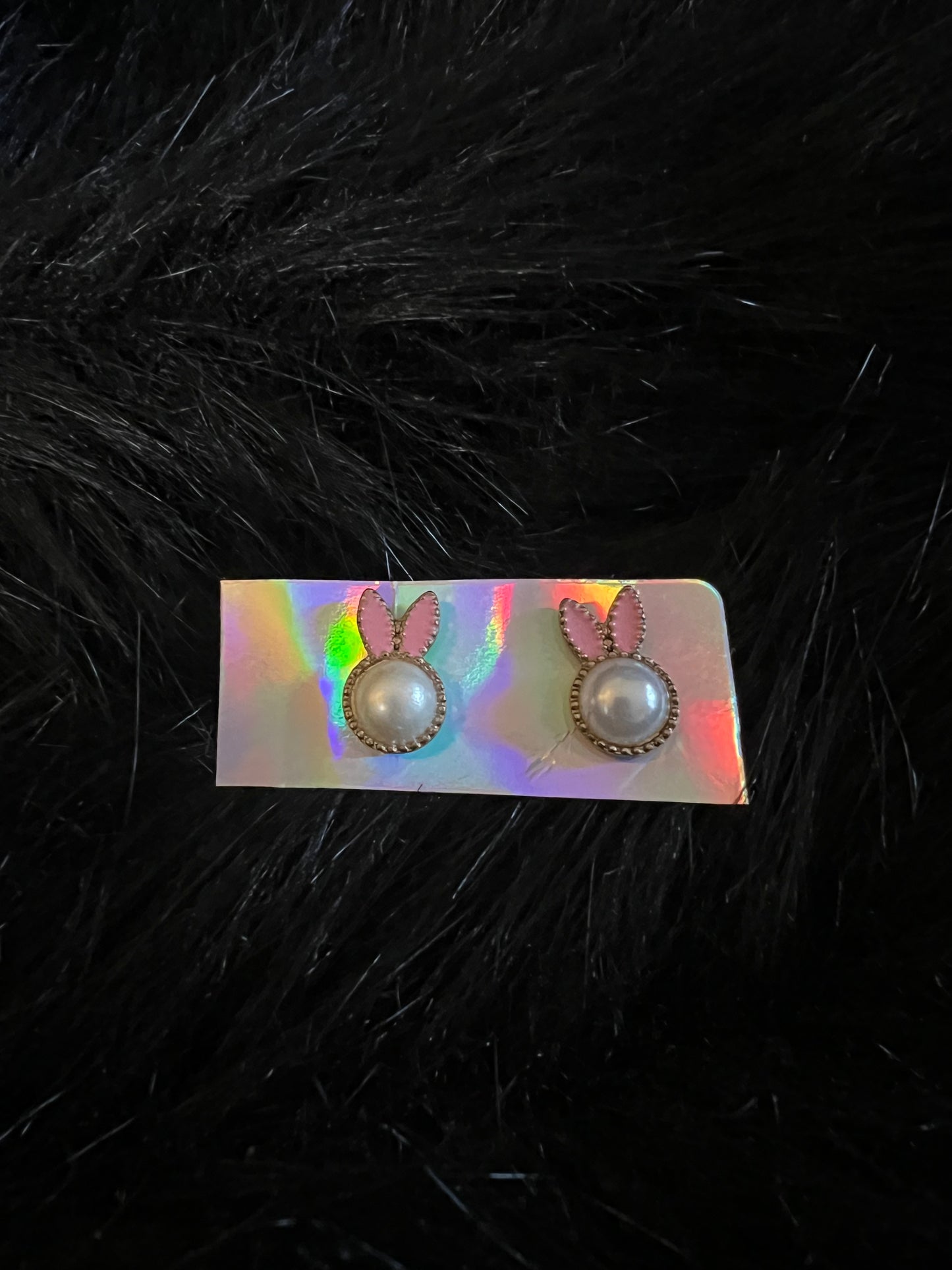 Bunny Pearl Stud Earrings