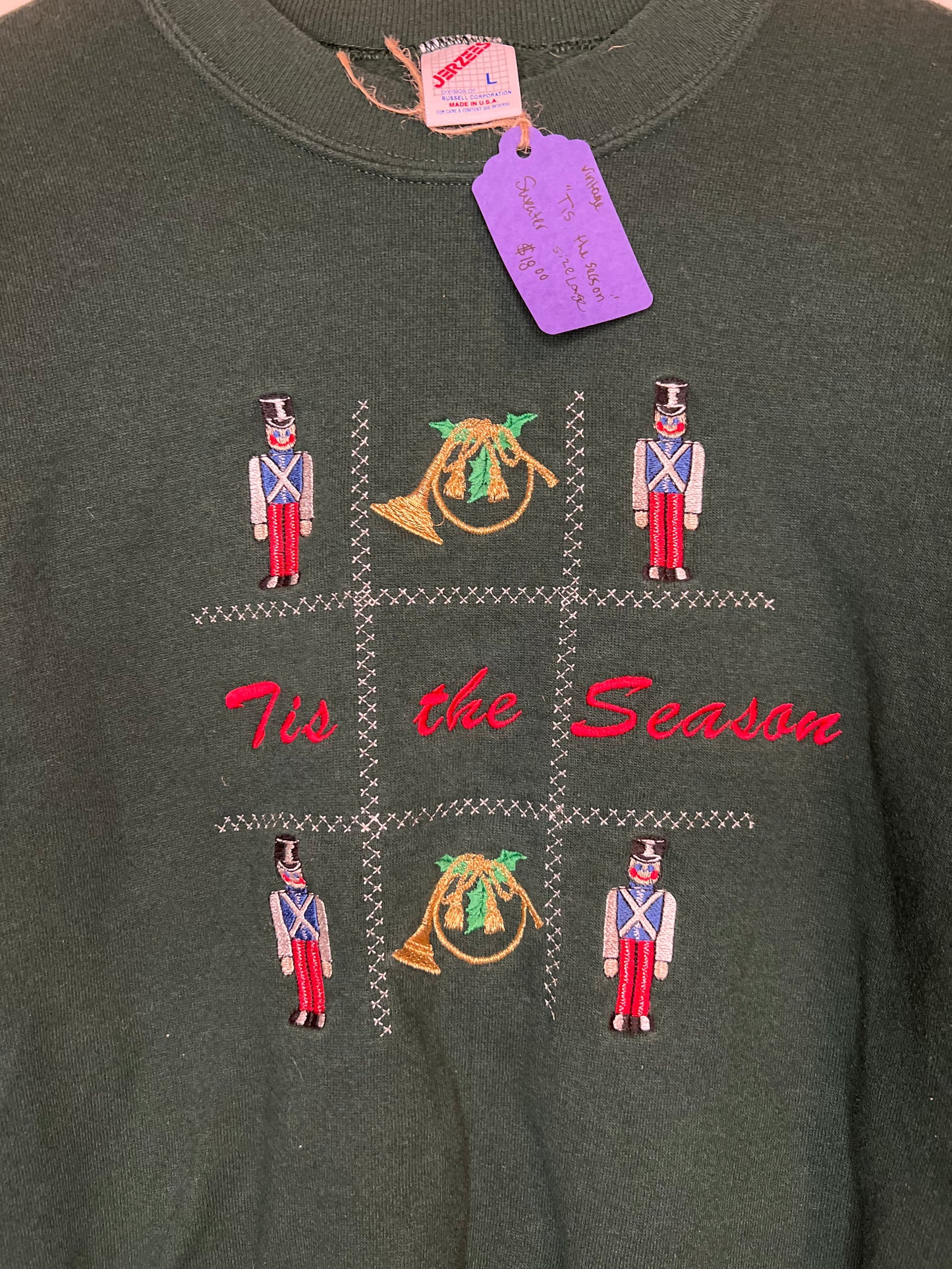 Vintage Tis the Season Sweater