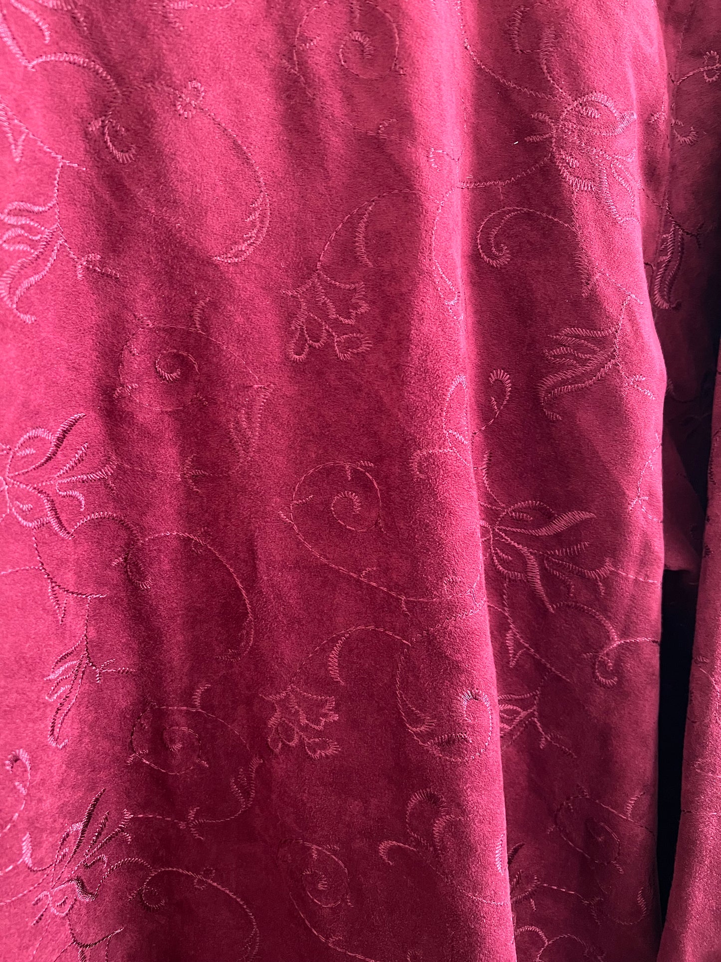 Croft&Borrow Red Embroidered Shirt