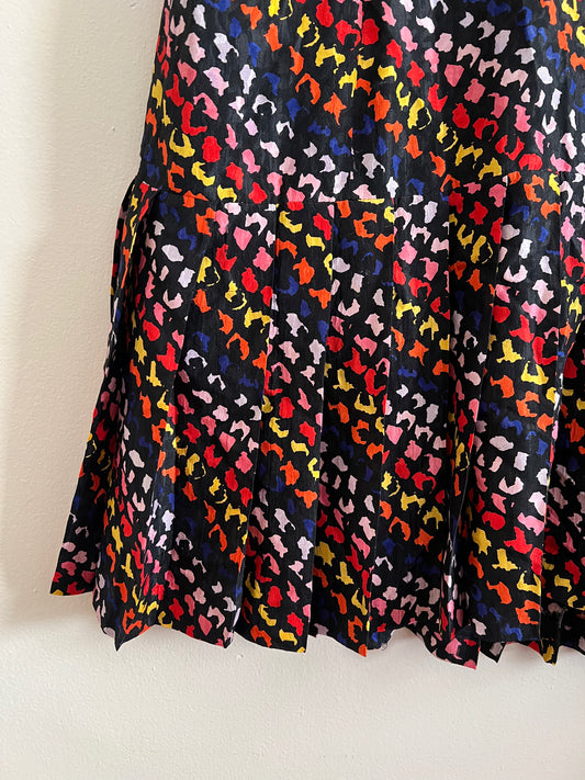 Vintage David Hayes Silk Dropped Waist Dress