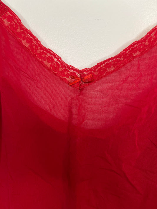 Sheer Red Tank