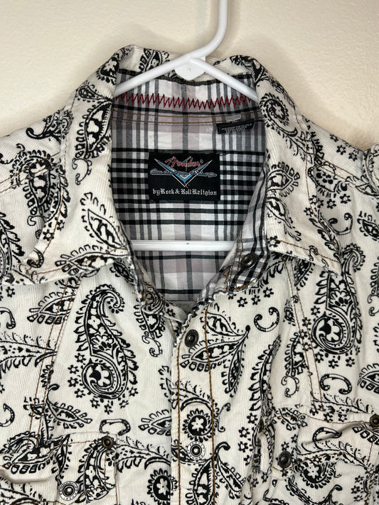 Vintage Fender Paisley Corduroy Shirt