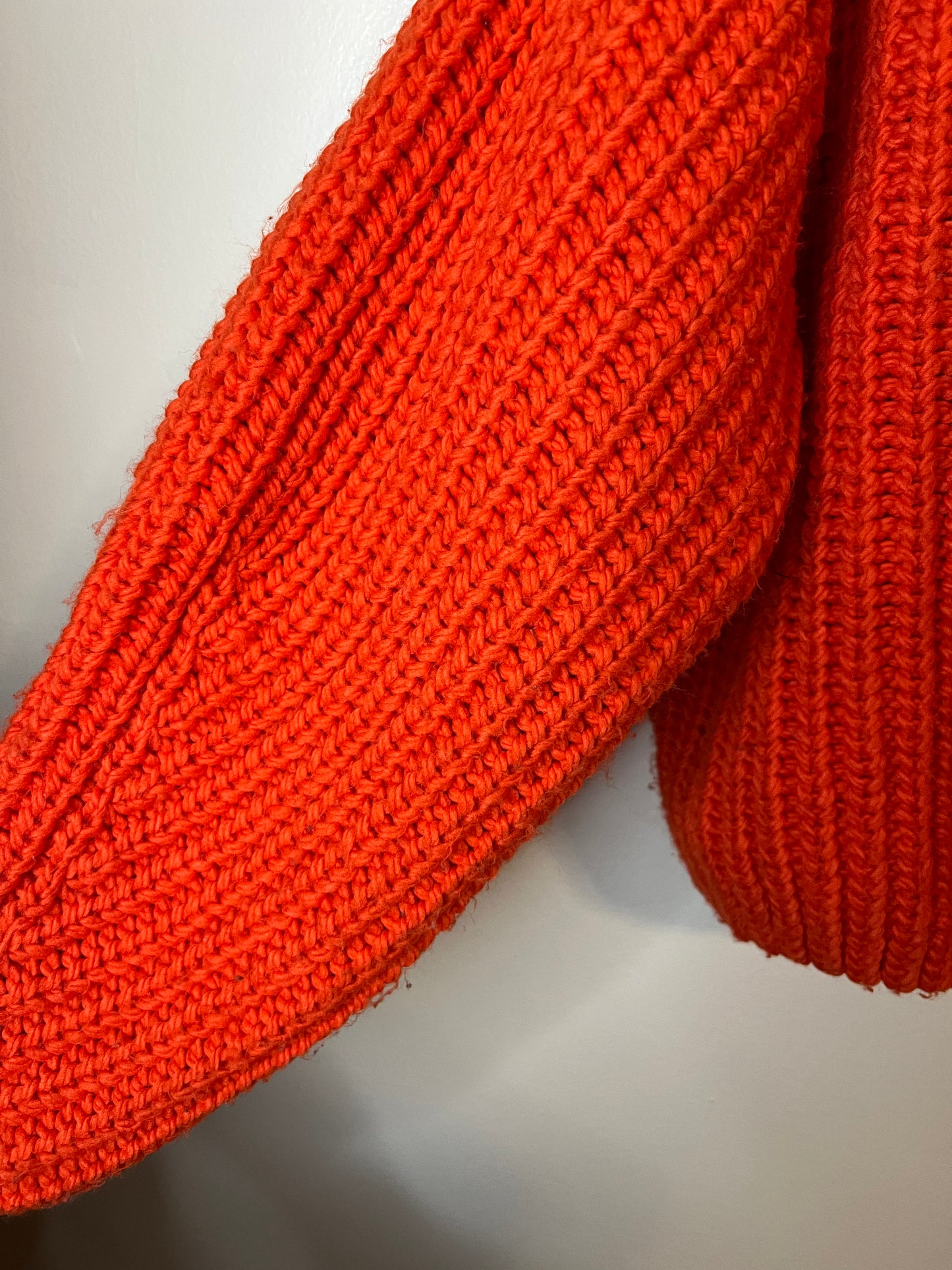 H&M Chunky Orange Knit Sweater