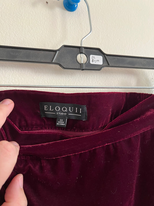 Eloquii Velvet Pants