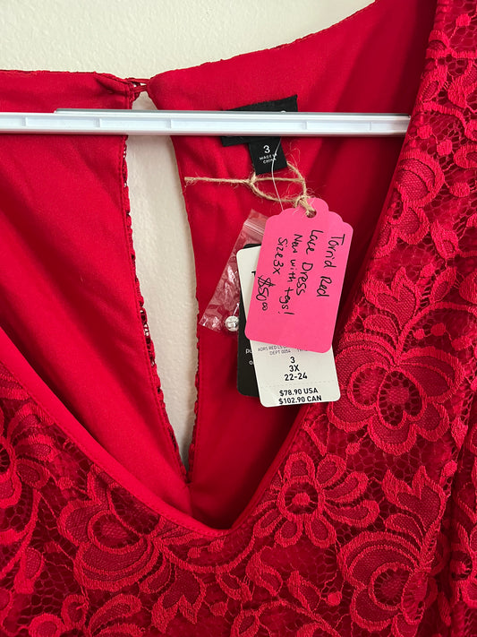 Torrid Red Lace Dress