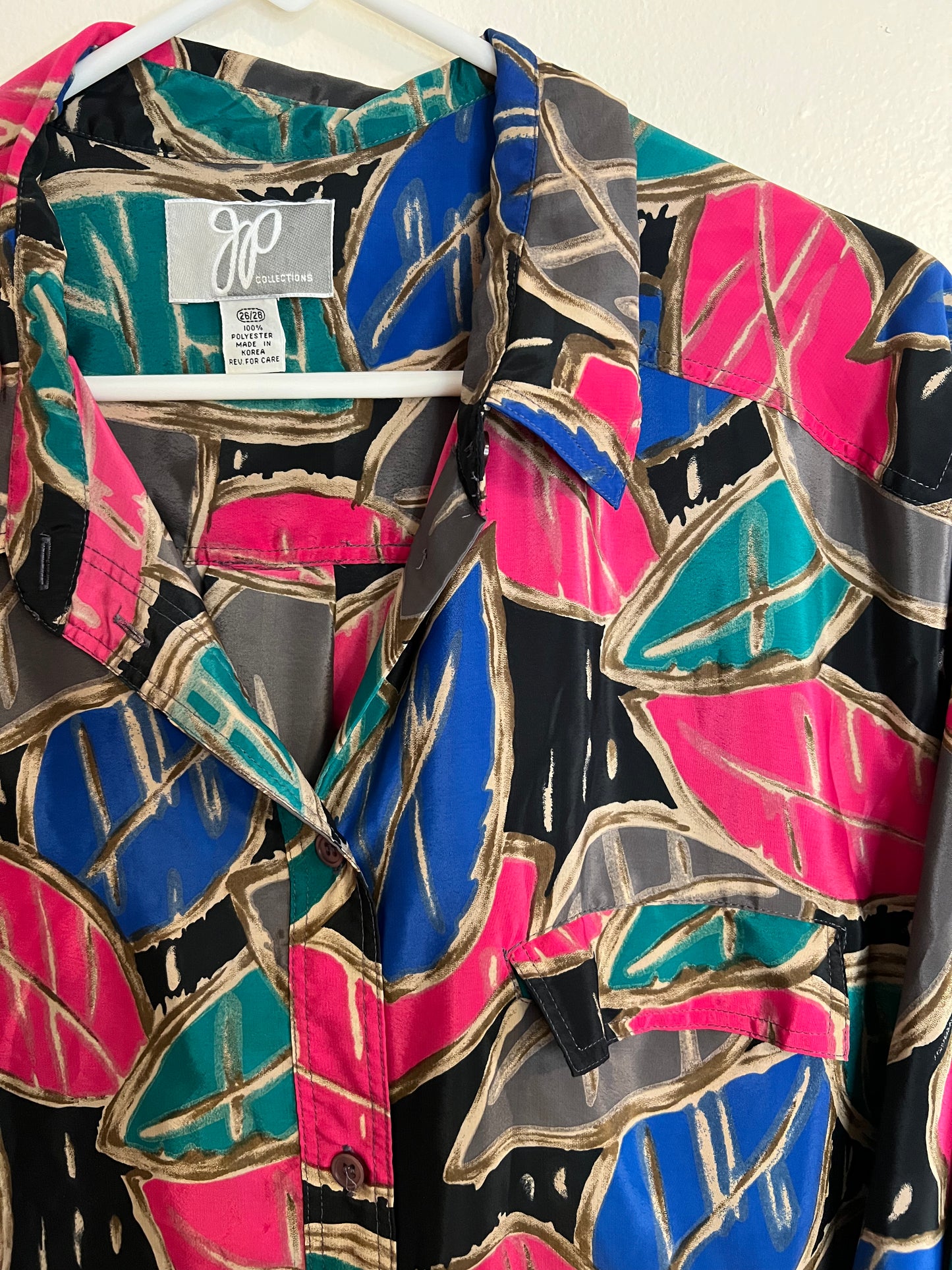 Vintage JP Collections Leaf Blouse