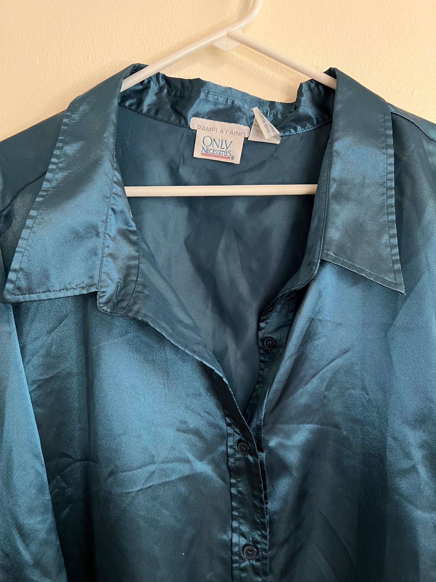Vintage Only Necessities Blue Blouse