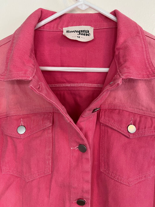 Savanna Jane Pink Fringe Jacket