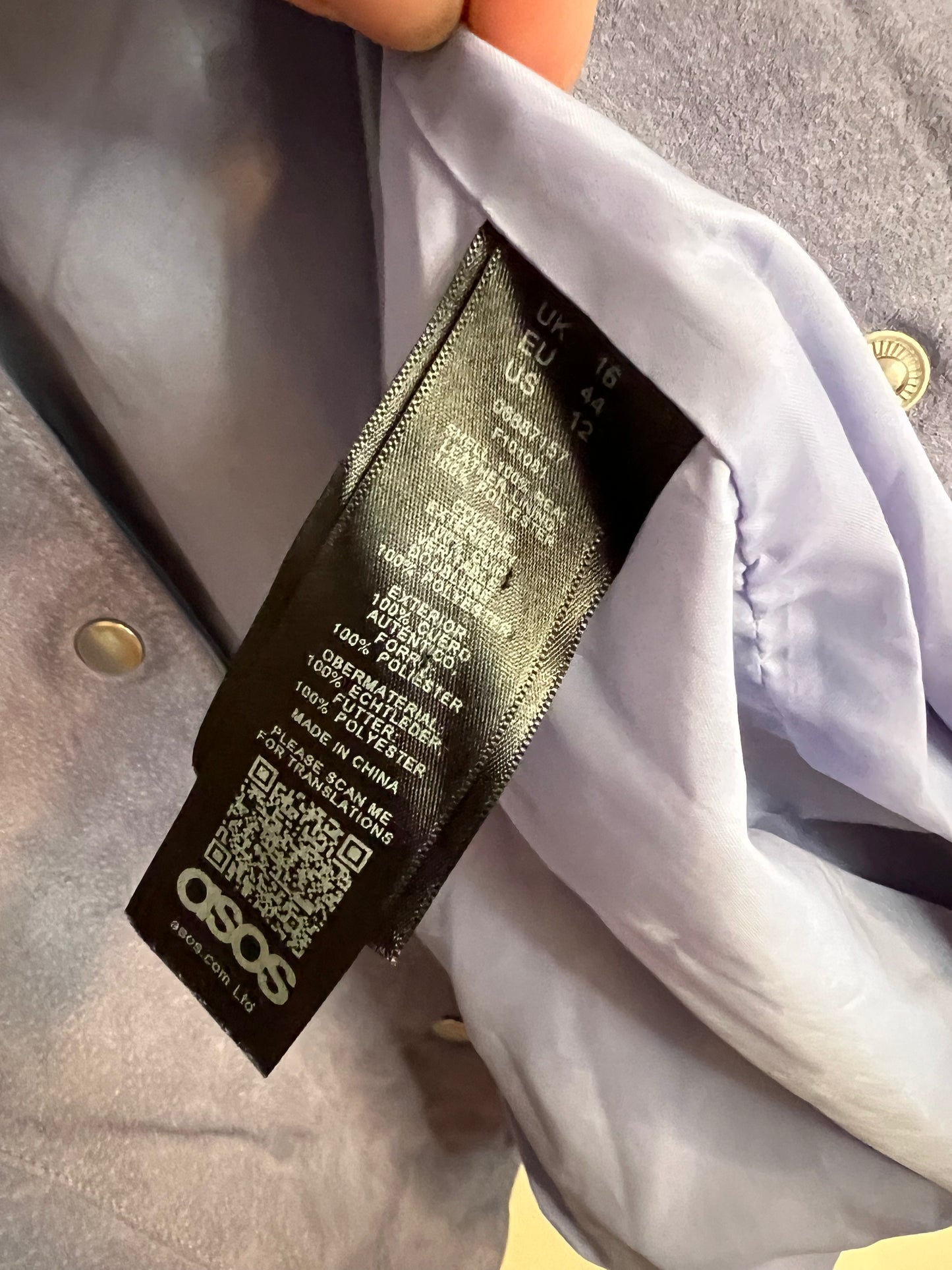 ASOS Leather Fringe Jacket