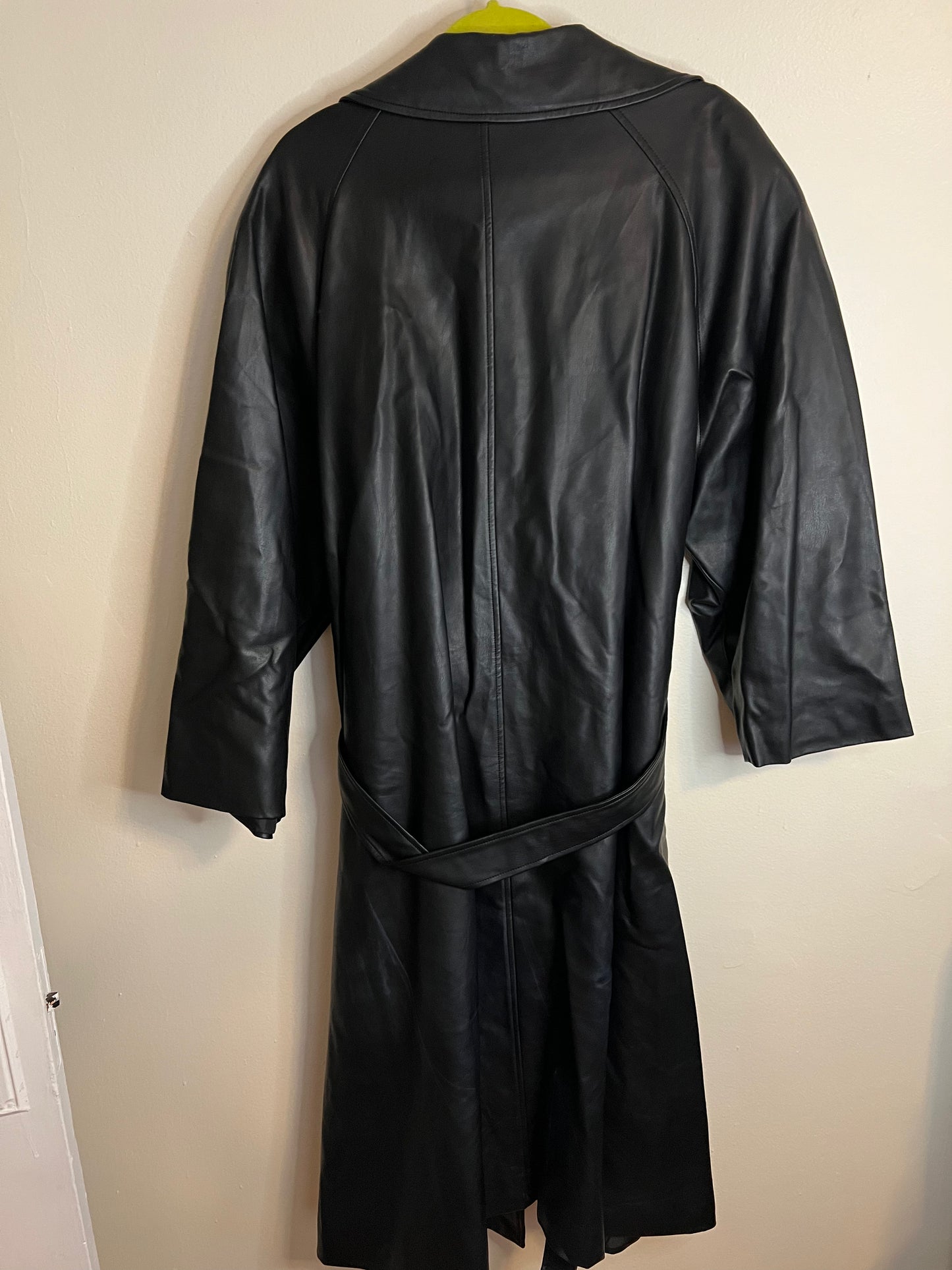 Eloquii Faux Leather Trench Coat