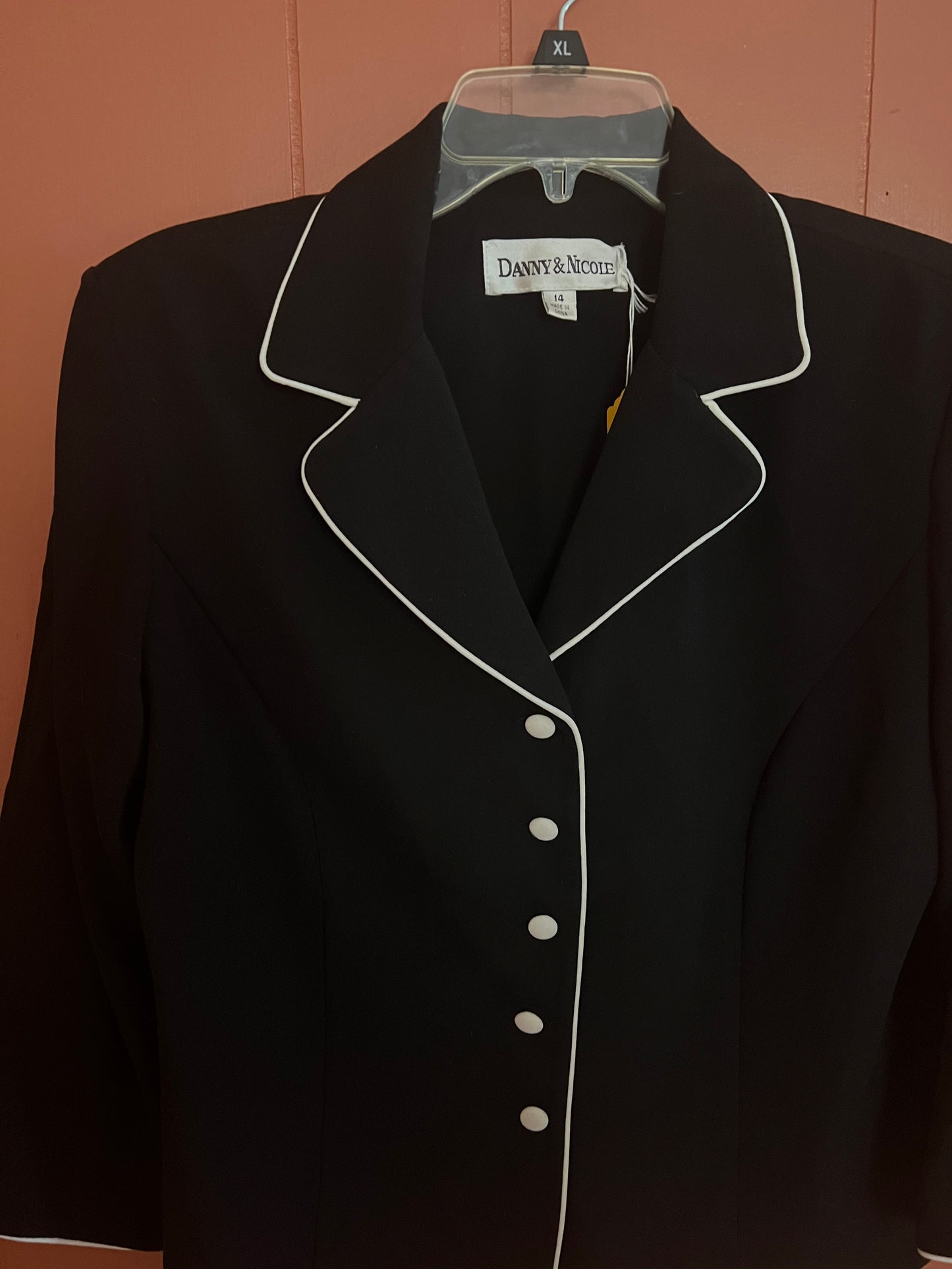 Vintage Danny & Nicole Black and White Blazer