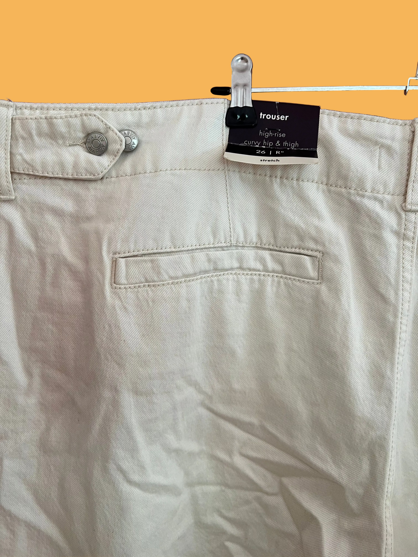 Ava and Viv White Trouser