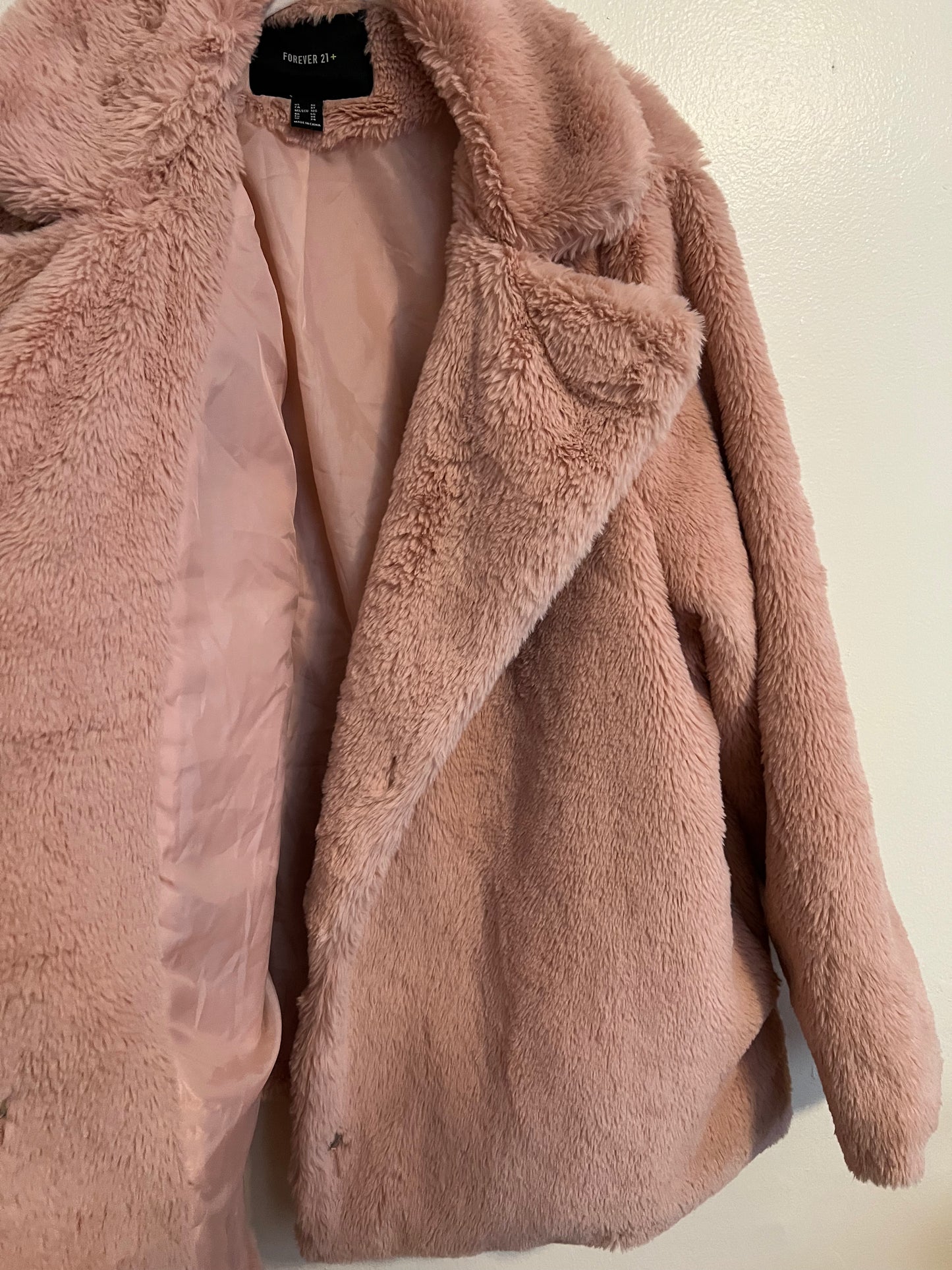Forever 21 Faux Pink Fur Jacket