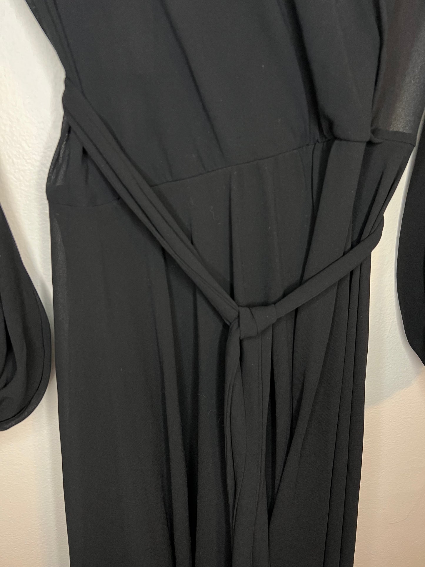 Sexy Diva Sheer Black Dress V Neck Die With Your Boots On