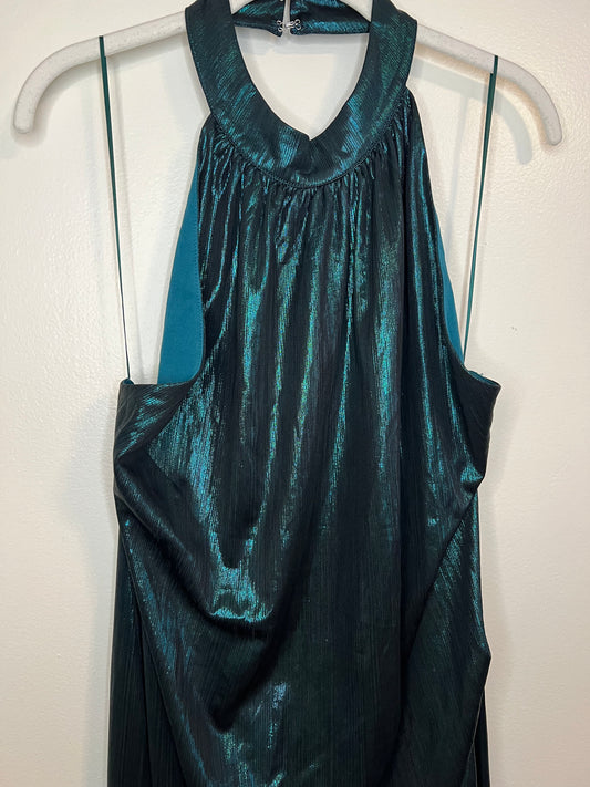 Fashion Nova Drinks All Night Green Dress Halter Neck