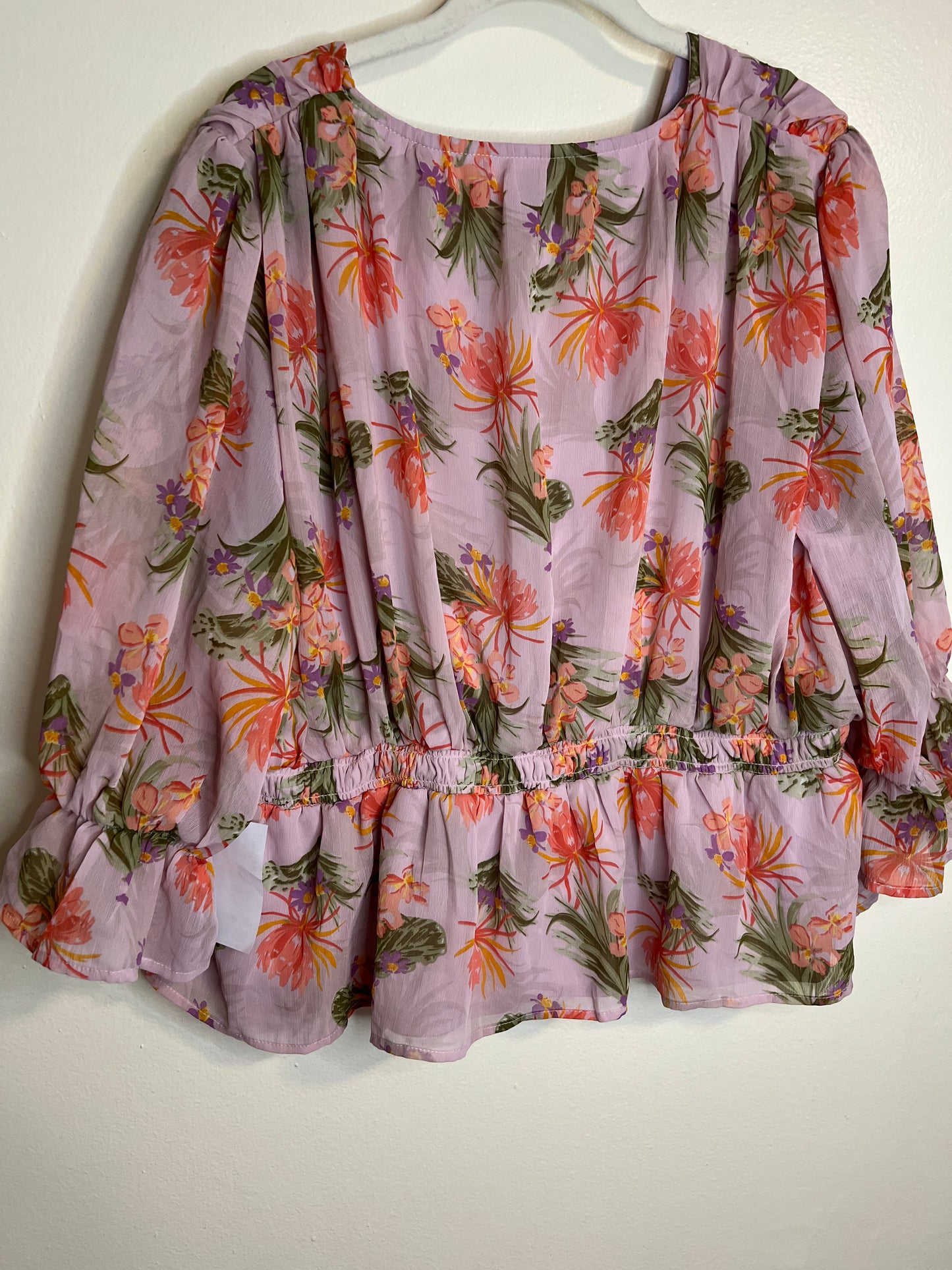 Anaya Tropical Cropped Blouse