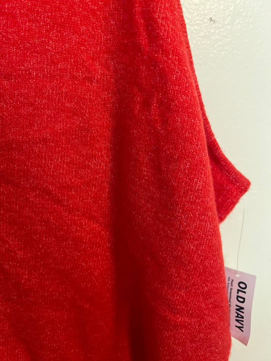 Old Navy Red Cropped Sweater Tank Top