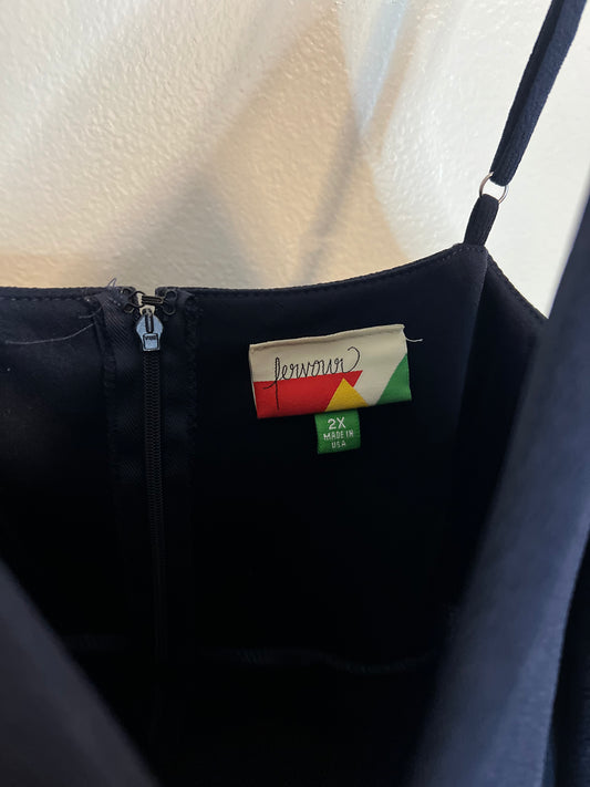 Fervour Navy Blue ModCloth Fit And Flare Dress