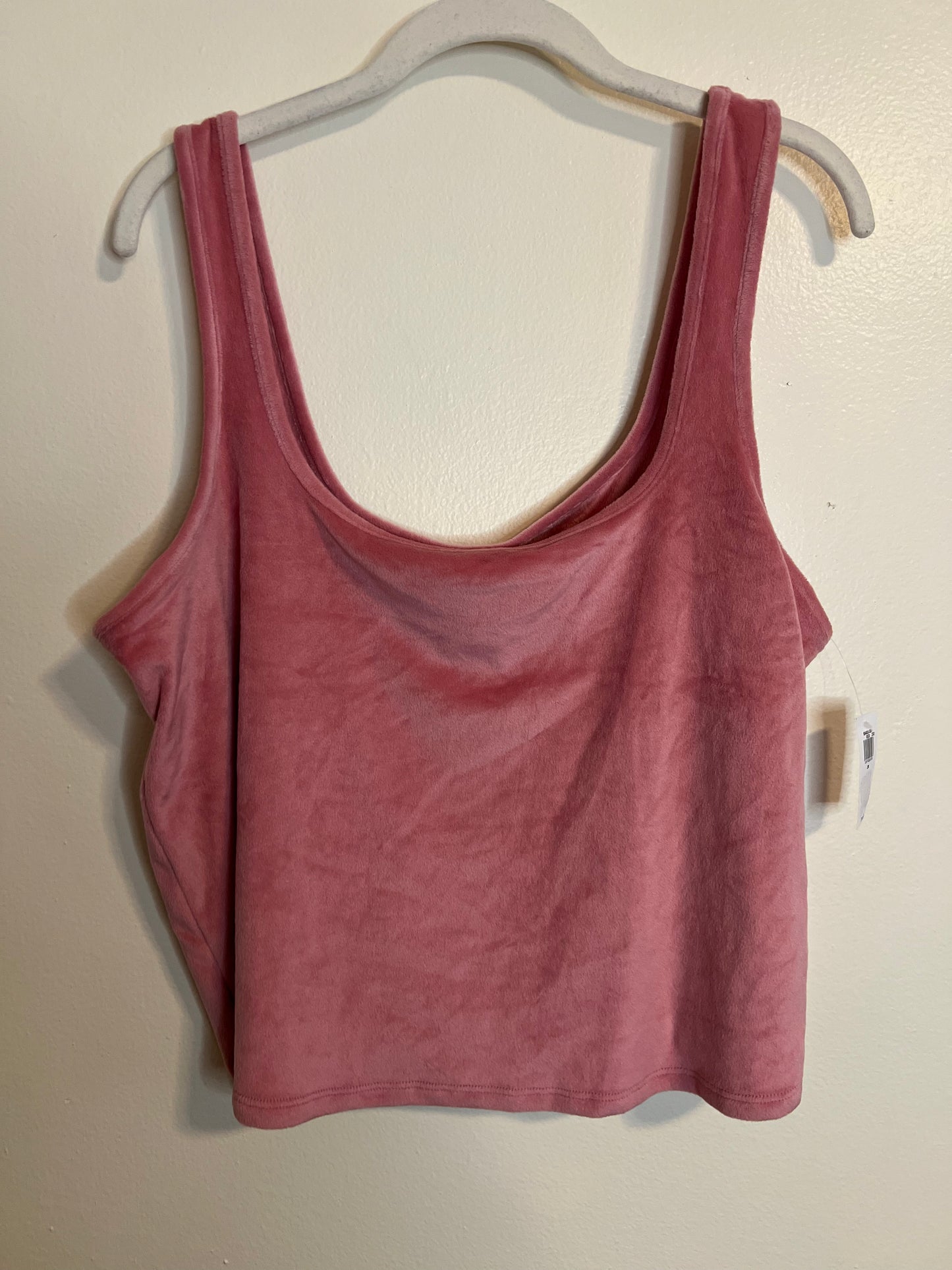 Old Navy Pink Velvet Cropped Tank Top