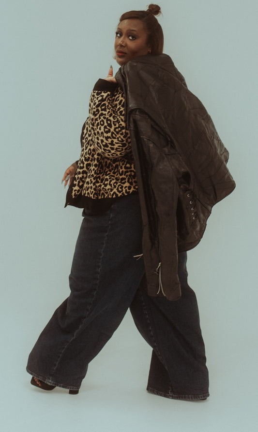 Good American Wide Leg Jeans