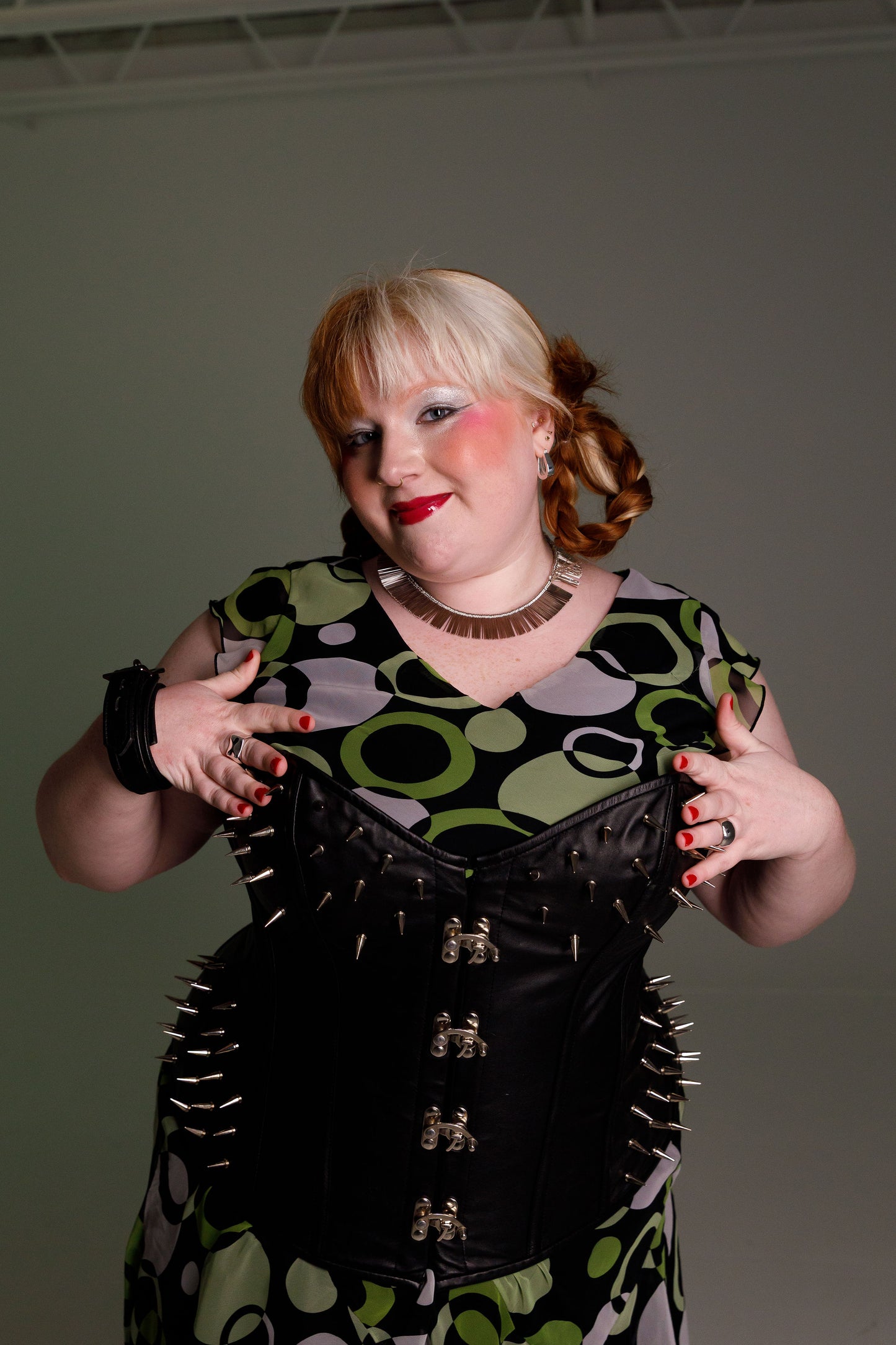 Hi German Leather Studded Corset