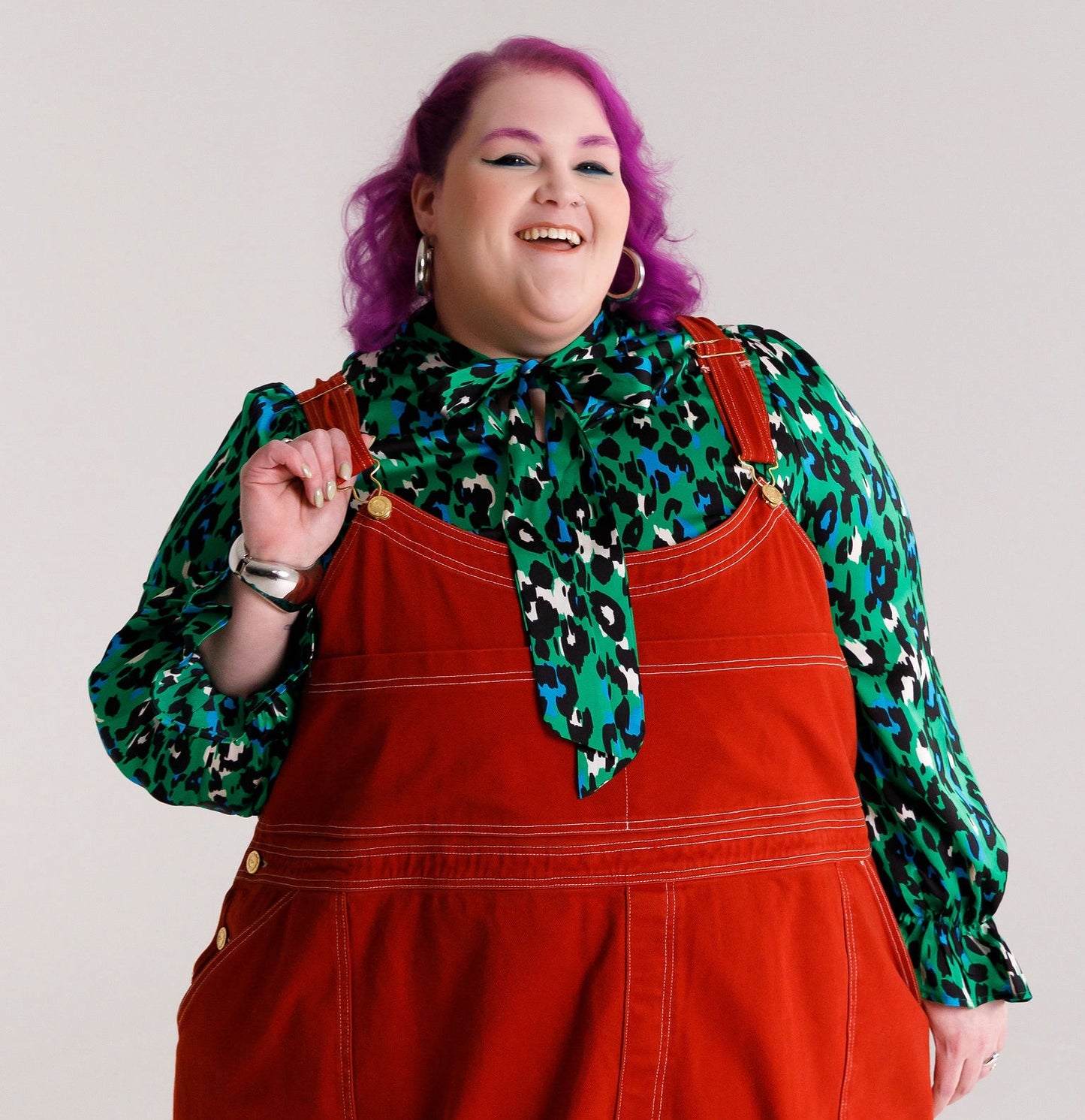 Green Cheetah Blouse