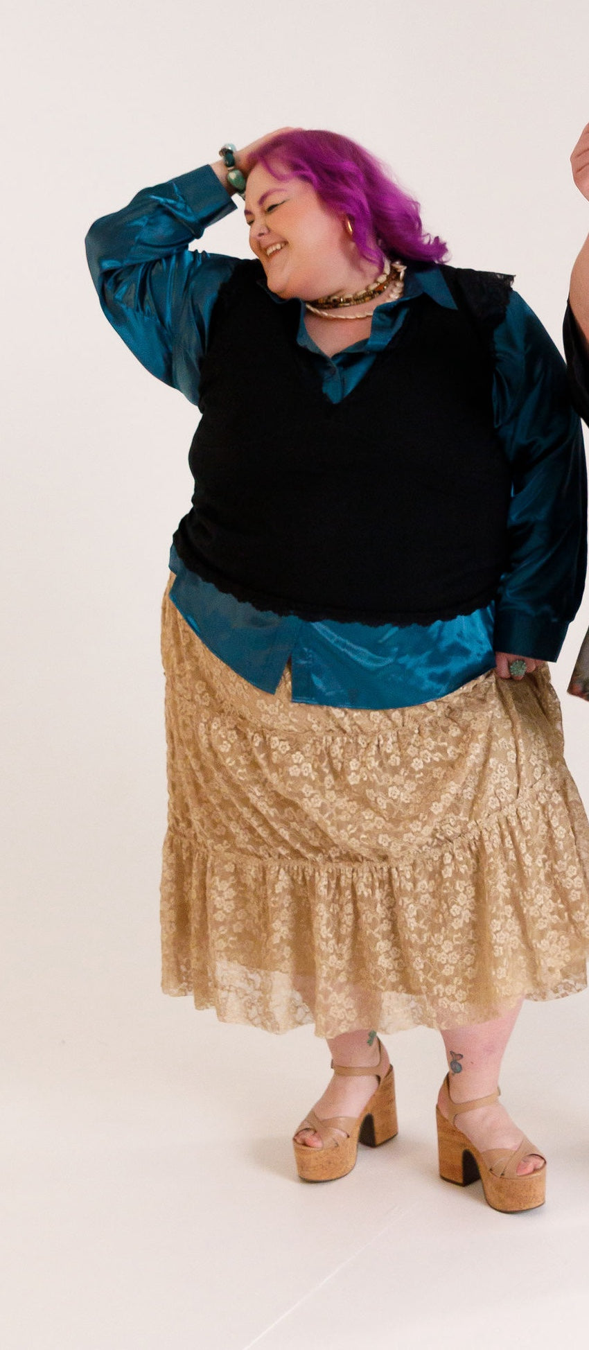 Lane Bryant Lace Maxi Skirt