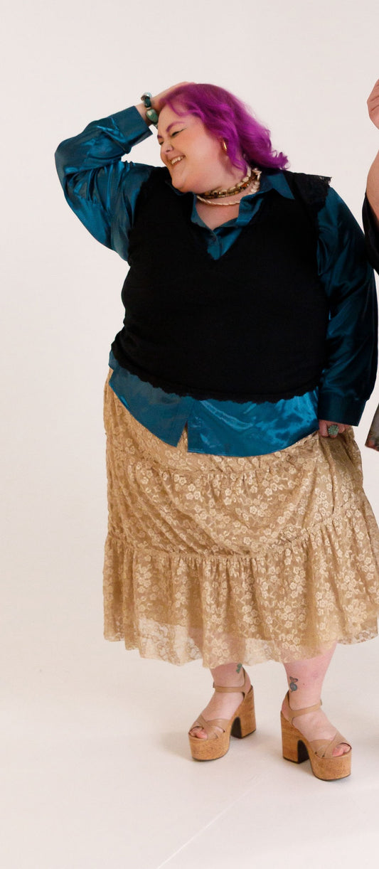 Lane Bryant Lace Maxi Skirt