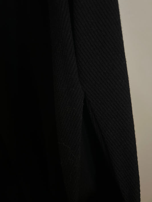 Torrid Scuba High Neck Pleated Mini Trapeze Dress Black