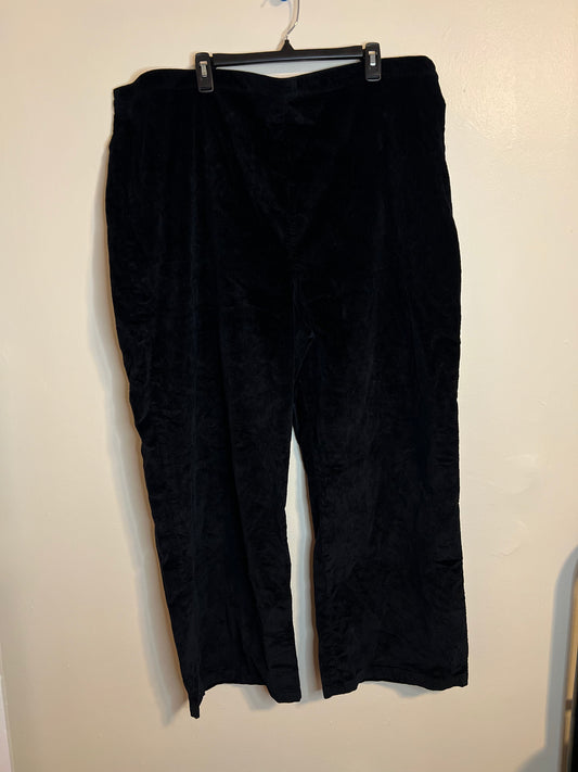 BP. Black Corduroy Wide Leg Pants With Side Zipper