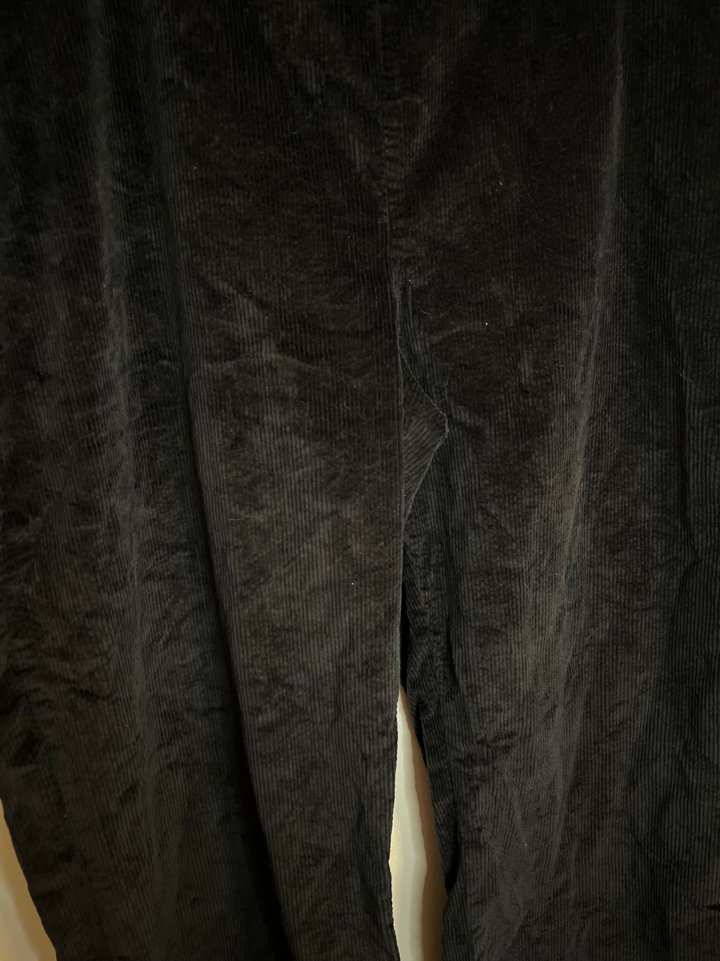 BP. Black Corduroy Wide Leg Pants With Side Zipper