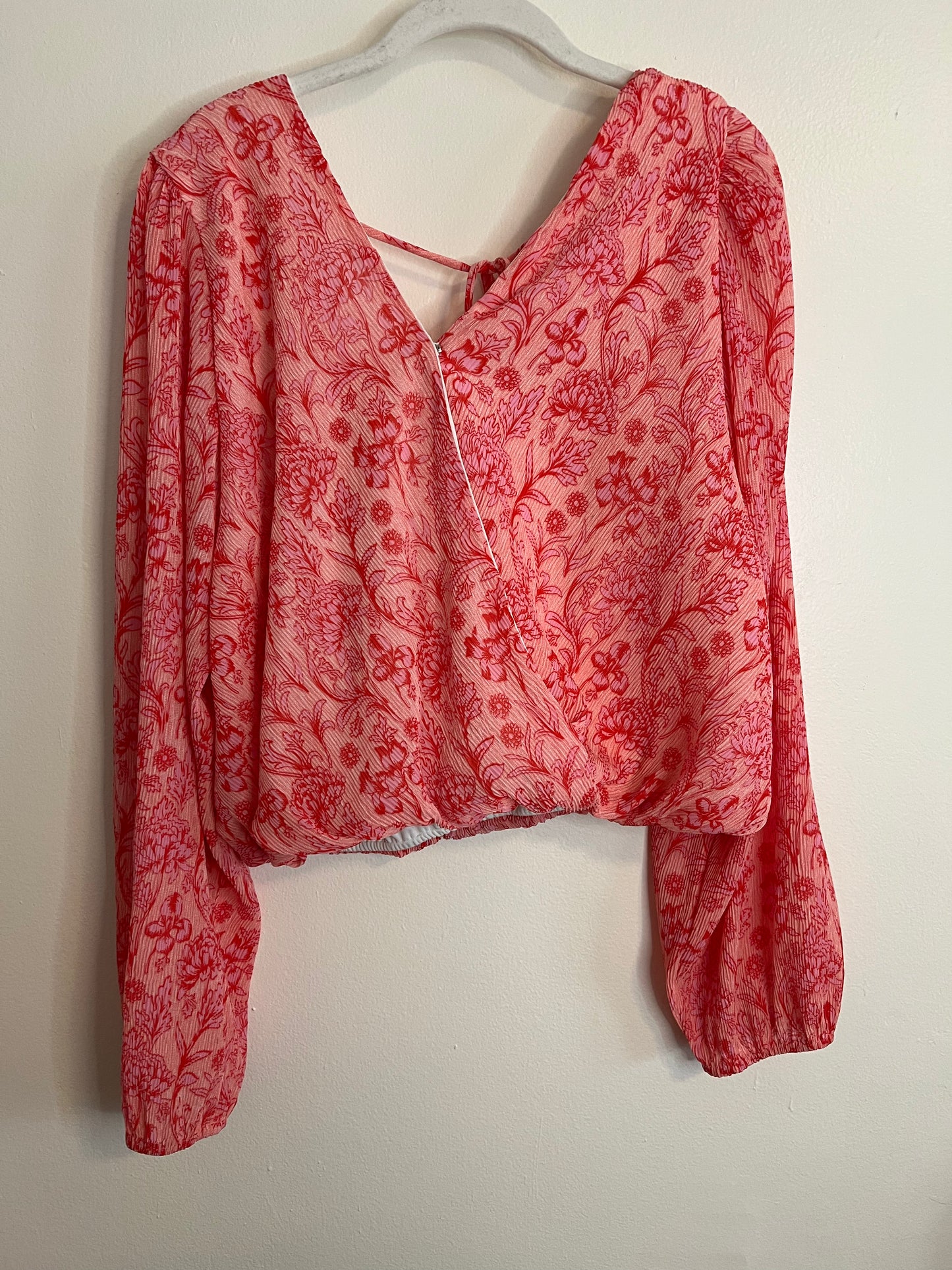 Midnight&Sky Patterned Cropped Blouse