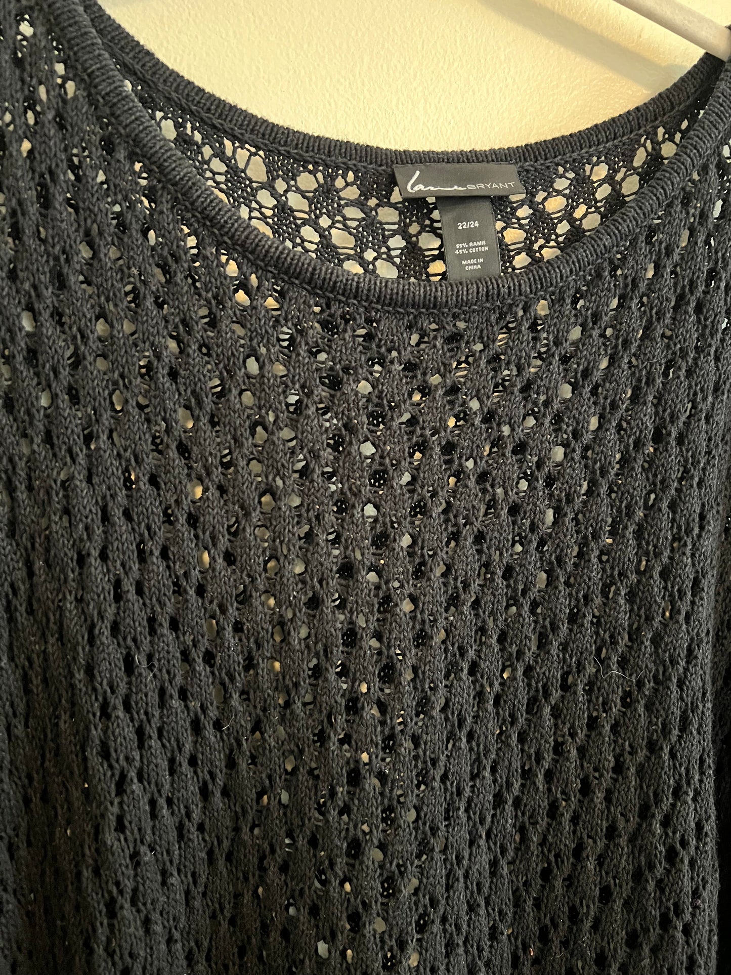Lane Bryant Black Knit Sweater